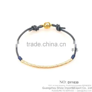 Leather String Bracelet Gold Plated Jewelry for Girls Jewelry thumbnail-3