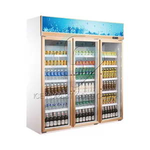 New Design Supermarket Equipment Freezers Double Door Freezer Refrigerator Display Chiller Made in China thumbnail-3