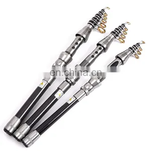 2.7M Ultra Light Carbon Fiber Telescopic Rod Matrix Technology Fishing Rod Portable Rotating Carp Fishing Rod thumbnail-1