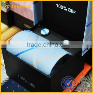 New Design Wholesale 100% Silk Necktie Sets Custom Gift Box Set thumbnail-5