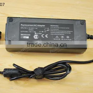 High Copy Laptop AC Power Adapter for TOSHIBA 15V 8A 120W Special 4-hole Tip thumbnail-2