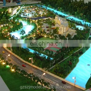 Nice Resort House Model for Display, Overview Miniature Building Model thumbnail-5