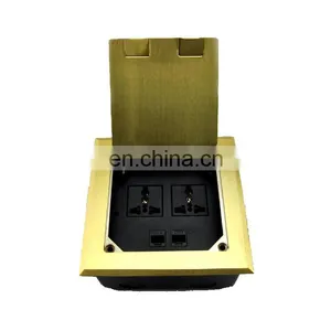 Stainless Steel RJ45 Data XLR Usb Universal Electrical Floor Box Socket thumbnail-4