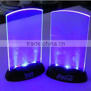 Battery Operated Acrylic Led Menu Holder With RGB Color thumbnail-1
