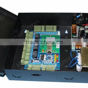 Security Office Building TCP/IP Network Handle 4 Doors Reades Buttons Door Access Control Panel With Friendly Software thumbnail-2