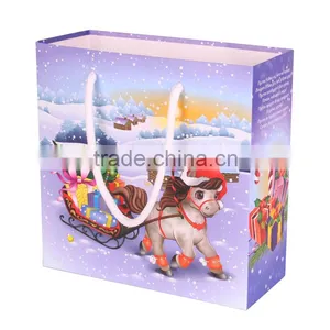 Custom Printed Low Cost Christmas Paper Bag Printing Service Quality Choice thumbnail-1