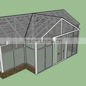 Hot Product Top Quality Foshan Wanjia Custom Color Sunrooms / Glass Houses thumbnail-4