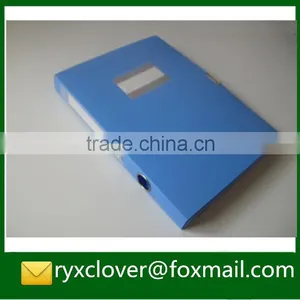 Office A4 Size PP Plastic Hook and Loop Fastener Box File Folder thumbnail-4