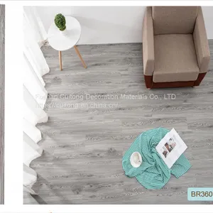 Laminated Plastic Floor Tile Clip Wood Grain Floor Tile Marble Floor Refurbished Straight Spread Quick SPC Floor thumbnail-2