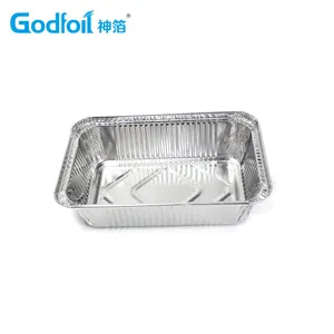 Rectanglar Aluminum Foil Container Wrinkle Wall Container thumbnail-3