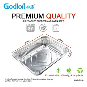 Rectanglar Aluminum Foil Container Wrinkle Wall Container thumbnail-1