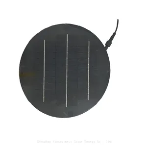 Customized Circle Shape 5.8w 18v Small Solar Panels Diameter 240mm Glass Solar Panel Widely Use thumbnail-3