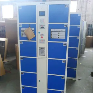 Commercial Smart Locker System for Shopping Malls – 12/24/36 Door Steel Storage Cabinet With Barcode Access | Bulk Order Available thumbnail-5