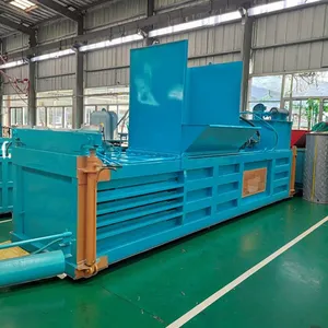 Hydraulic Waste Baler Automatic Recycling Machine for Cartons and Bottles High Efficiency Packaging thumbnail-1