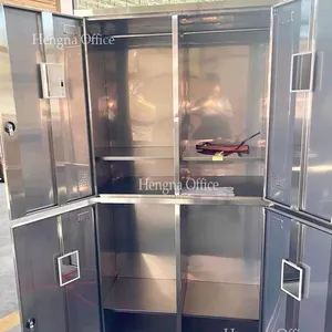 Anti-Corrosive 304 Stainless Steel Storage Cabinets With Salt-Mist Resistance & Reinforced Shelves, 420mm Depth Locker for Coastal Facilities thumbnail-2