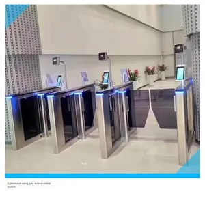 Pedestrian Passage Swing Gate for Personnel Access Management in Office Buildings - Dynamic Face Recognition System thumbnail-2