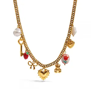 Sea Water Resistant Stainless Steel Chain Necklace With 0.5 Micron TiN Layer Protection thumbnail-1