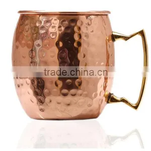 16oz/18oz Copper Tisan Barrel Hammered Copper Moscow Mule Mug/Copper Mug Quality Choice thumbnail-3