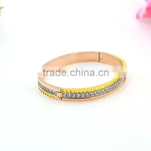 Rose Gold Jewellery Diamond Bangle Bracelets thumbnail-2