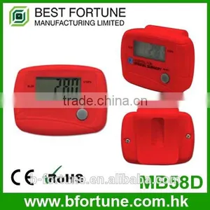 MB58D_RD Red Colorful Gift Plastic ABS Case LCD Display Cheap Pedometers for Kids thumbnail-1
