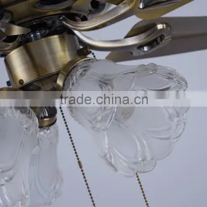 Flower Lampshade 4 Lights Decorative Reversible Ceiling Fan thumbnail-5
