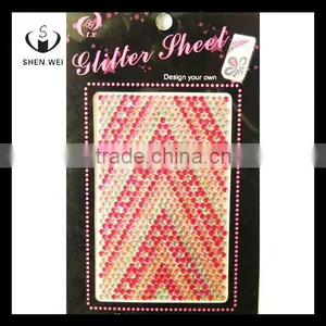 Adhesive Diamond Stone 3d Flower Acrylic Nail Sticker thumbnail-1