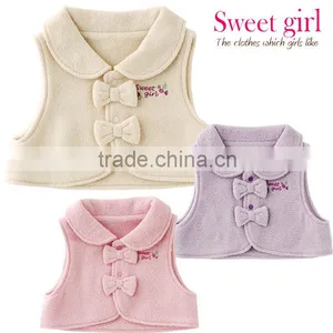 Japanese Wholesale Products High Quality Cute Ribbon Baby Vests Winter Clothes Kids Wear Toddler Clothing Children Infant thumbnail-4