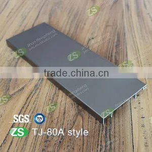 Brushed Aluminium Metal Skirting Boards for Floor Accessories thumbnail-1