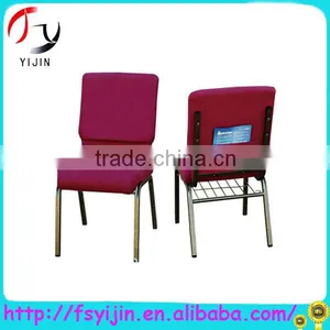 Elegant Popular Design Gray Fabric Church Chairs thumbnail-1