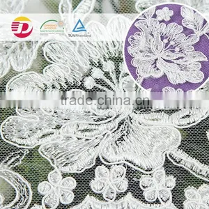 Wholesale Cheap Nylon Cotton High Quality African Table Cloth Lace Fabric for Dress China thumbnail-5