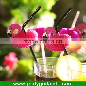 Hot Selling Flamingo Shape Drinking Cocktail Decorative Straws thumbnail-1
