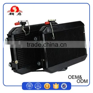 Vehicle Spare Parts Black Brazing All Aluminum Water Cooling Vehicle Radiator With 60W Cooling Fan thumbnail-2