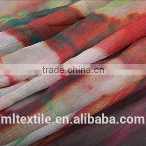 Woven Silk Chiffon Fabrics 100% Natural Printed Silk Chiffon Fabric thumbnail-1
