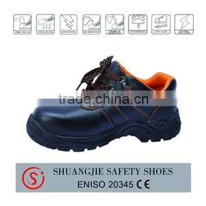 Steel Toe Buffalo Leather PU Injection Safety Shoes Model 9037 thumbnail-1