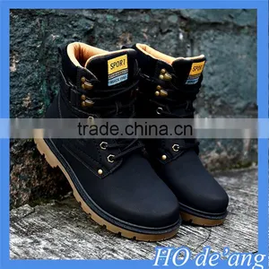 Hogift 2015 New Winter Warm Casual Boots Male British Fashion High-top PU Leather Men's Boots MHo-113 thumbnail-1