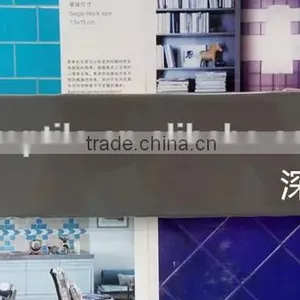 2016 Most Popular and Hot Sale Handmake Wave Shape Dark Grey Wall Tile 75*300mm thumbnail-1