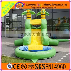 Green Water Slide With Pool for Kids Hot Sales High Quality thumbnail-1