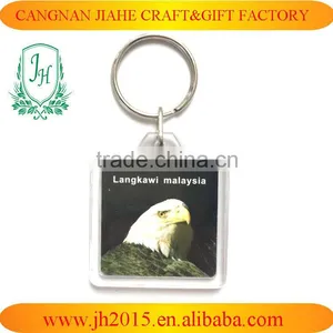 Key Rings With Logo Inside/clear Acrylic Plastic Key Ring thumbnail-3