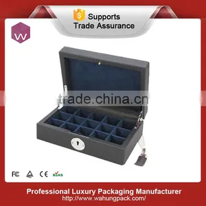 Custom Design Luxury Leather Cufflink Boxes thumbnail-6