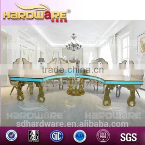 With Music Shaking Led Light Table / Half Moon Shape Round Table Have 8 -10 Seater thumbnail-1