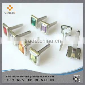 7mm Metal Square Decorative Brads thumbnail-1