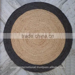 Designer Natural Hemp Braided Rugs thumbnail-1