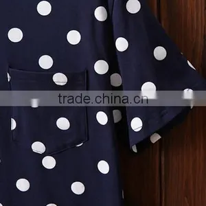 Online Shopping India Wholesale Women's High Quality Cheap Cotton Dot t Shirt thumbnail-4