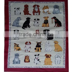 Kitchen Digital Printed Linen Tea Towel for Home Decorationl,promotion --doll Design thumbnail-2