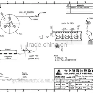 1.25mm Pitch SMT PCB Wire to Board 2 Pin Connector thumbnail-2