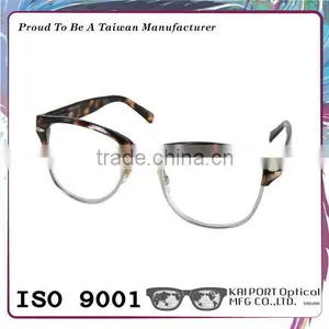 Classical Colour Half-rim Metal ce Eyeglasses thumbnail-2