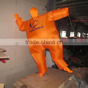 DJ-CO-117 Inflatable Clothing Suit Funny Colorful Halloween Costume Orange Jumpsuit thumbnail-2