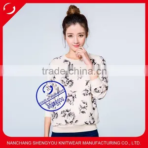 Wholesale Custom Crewneck Allover Printed Sweatshirt thumbnail-1