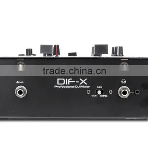 2- Channel dj Box Mixer/live Show/club/bar 100 to 240 V AC Input Mixer Built-in Bluetooth Receiver Mixer thumbnail-3