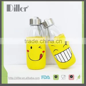 OEM Private Lable BPA Free 500ml Glass Juice Drinking Bottle thumbnail-2